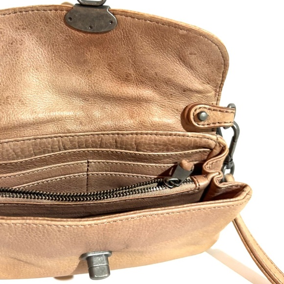 Liebeskind Tan Woven Leather Clutch wristlet - Picture 5 of 6